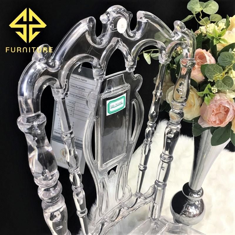 High Quality Transparent Clear Acrylic Ghost Dining Chair for Wedding
