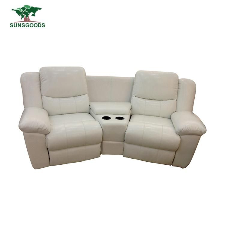 PU Leather Living Room Sofa Comfortable Recliner Sofa Home Theater Furniture