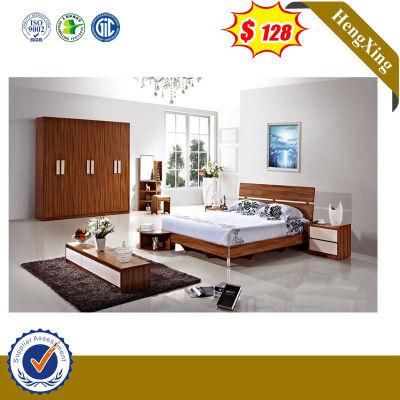 Chinese Queen Double Bed Wooden Modern Bedroom Furniture Living Room Bed