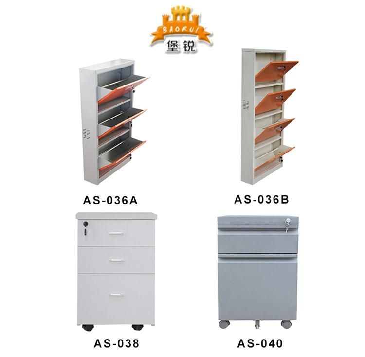 Modern Use Metal Storage 3 Drawer Mobile Filing Pedestal Cabinet