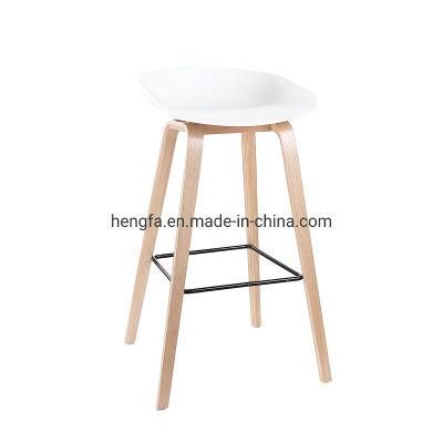 Modern Cafe Furniture Living Room Set Restaurant Wood Plastic Bar Chairs