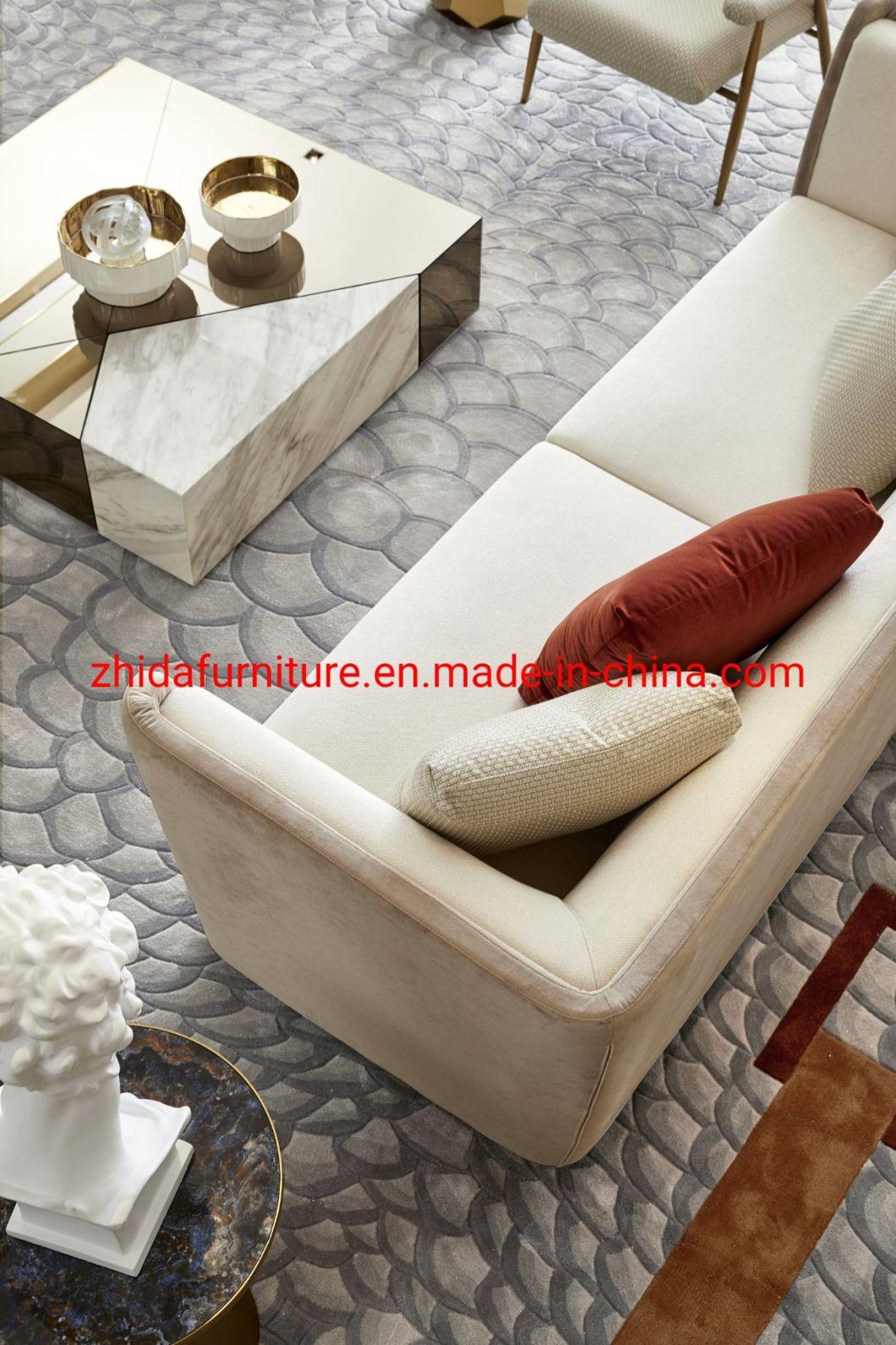 MID Back Living Room Armrest Sofa Set for Luxury Home Furniture