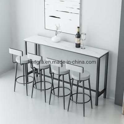 Modern High Stool Kitchen Home Furniture Iron Base Bar Chairs