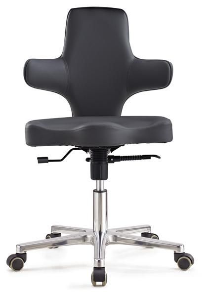 Hy6033 Best Selling Black PU Leather Revolving Office Chair with Backrest