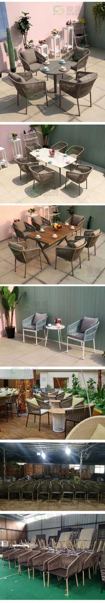 Hot Sale Modern Hotel Furniture Outdoor furniture Patio Dining Table Set Rattan Garden Set Living Room Dining Chair