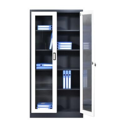 Modern Office Furniture Glass Door Cabinet Cupboard Steel Filing Cabinet