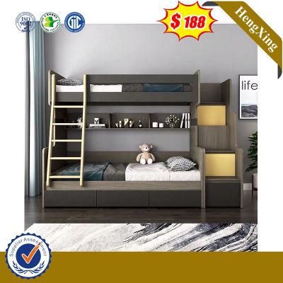 Simple Modern Minimalist School Home Bedroom Kids Furniture Rack Single Storage Bunk Children Kids Bed