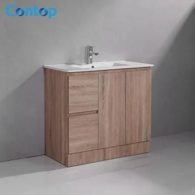 China Custom Modern Design Sanitary Ware Set Bathroom Wooden Furniture Cabinets Vanity