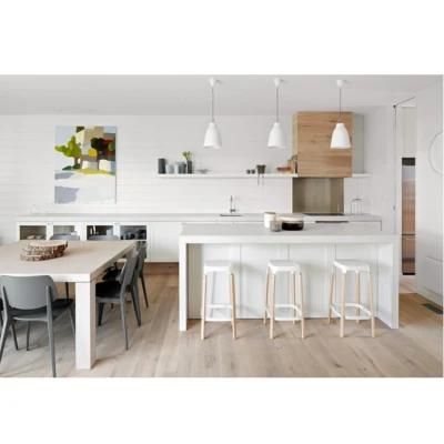 Modern Design White Shaker Solid Wood Modular Kitchen Cabinet