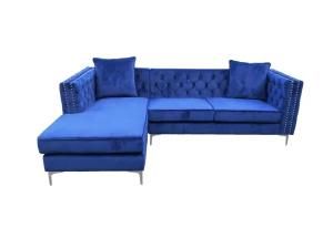 Modern Sectional Chesterfield Button Sofa for Living Room