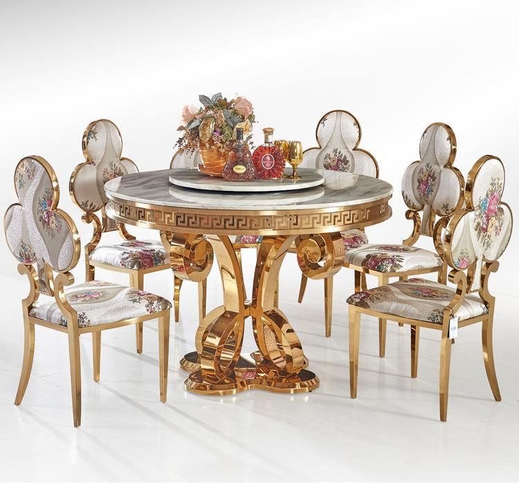 Wonderful Design Gold Wedding Hotel Restaurant Chairs with Poker Back