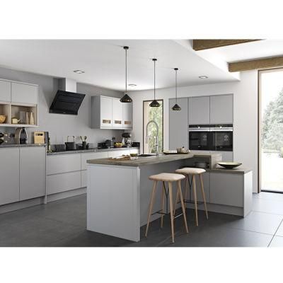 New Custom Pantry Matt Luxury Black Contemporary Melamine European Style Design Modern Kitchen Cabinet