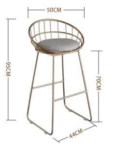 Modern Classic Restaurant Metal Bar Chair for Our Door Furniture
