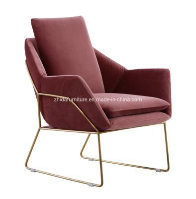 Metal Fabric Coffee Shop Restaurant Dining Chair for Living Room