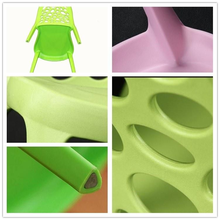 Customized Cheap Price Home Furniture Wholesale Colorful PP Plastic Stackable Chair