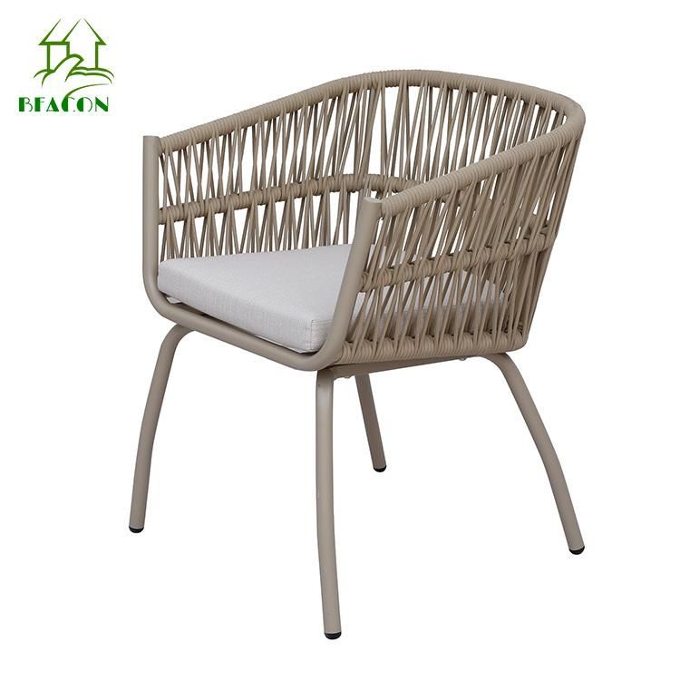 Modern Hotel Outdoor Patio Dining Table Set Rattan Garden Furniture Living Room Dining Chair