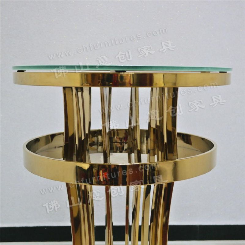 Light Luxury Modern KTV Stainless Steel Coffee Table High Bar Table