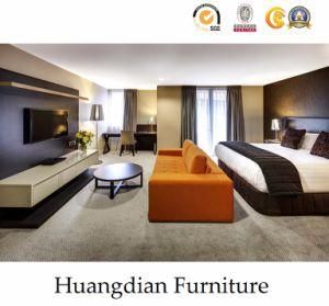 Chinese Customize Modern Wood Bedroom Set Hotel Contract Room Furniture (HD616)