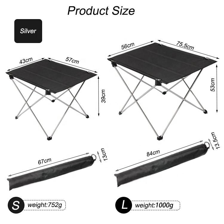 Portable Lightweight Aluminum Folding Camping Table