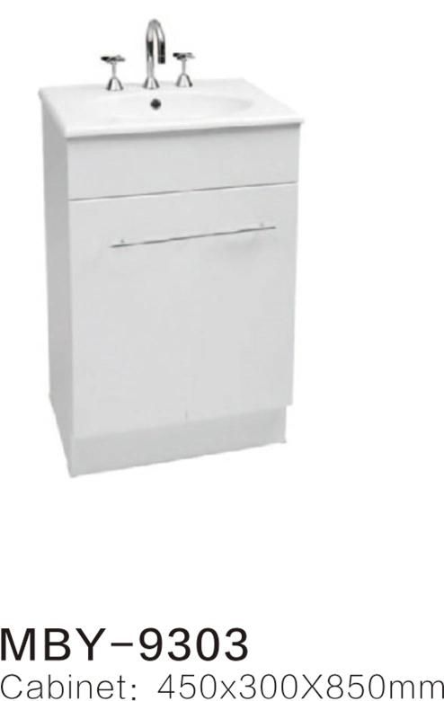 MDF Bathroom Cabinets with 2 Basins and Soft Closing System