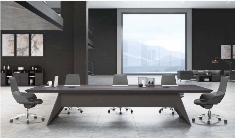 Office Project Modern Style Wooden Confrence High Top Table for Meeting Room