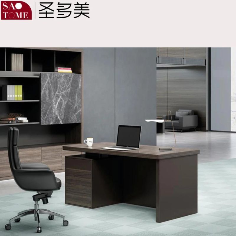 Modern Office Furniture Desk Boss Desk Mix Black Executive Desk