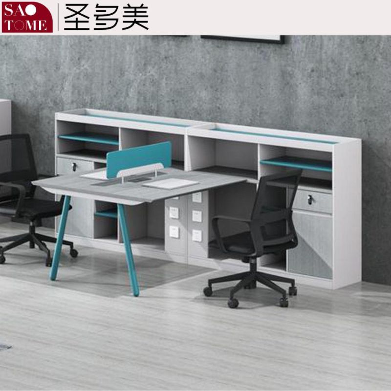 Modern High Quality Office Furniture Computer Desk Office Table Four Seater