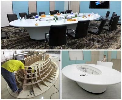 Modern Contemporary Large Oval Round Custom Office Executive Conference Table