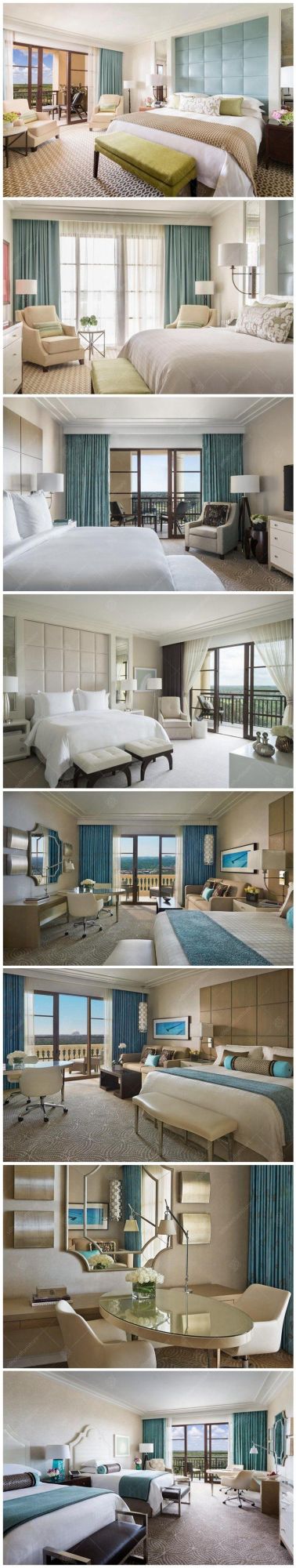 Elegant 5 Star Hotel Bedroom Furniture Commercial Luxury Hotel Room Furniture