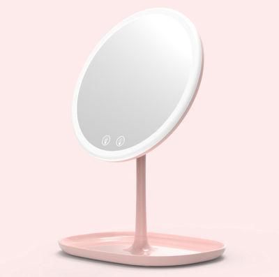 Start Orderhot Selling LED Portable Beauty Desktop Touch Screen Makeup Mirror with LED Light Smart Plane Mirror with Best Quality