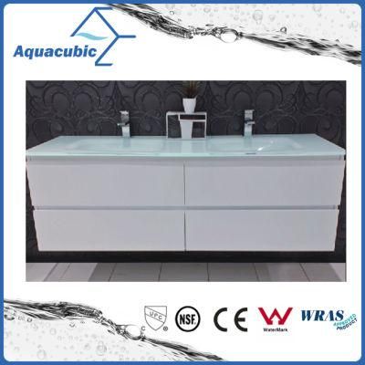 Wall Hung Vanity with 4 Drawers and Glass Basin (ACF8885)