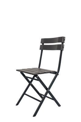 Modern Design Easy Carrying Wood Grain Plastic Folding Chair