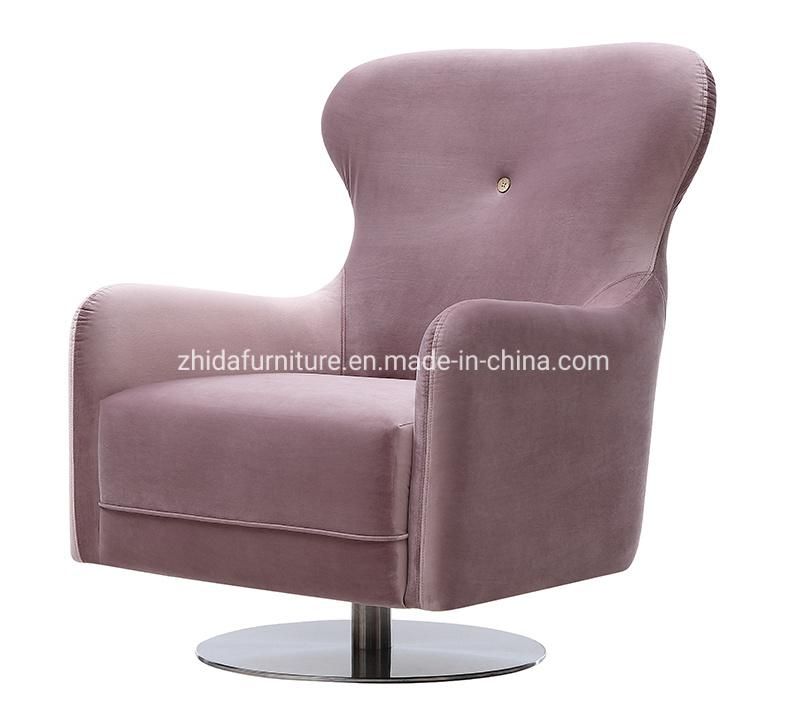 Project Case Wedding Events Pink Velvet Living Room Swivel Chair