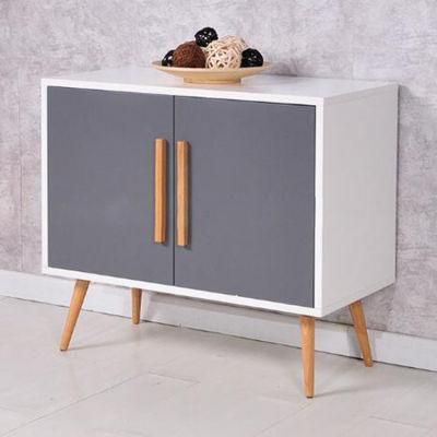 High Quality Living Room Small Storage Cabinets Modern Wood Elegant Grey Sideboard Furniture