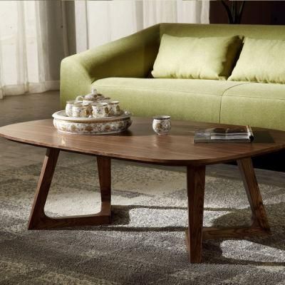 Nordic Wooden Living Room Furniture MDF Veneer Home Tea Table