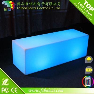 Color Change LED Light up Table and Chair Cube Party Furniture Rechargeable