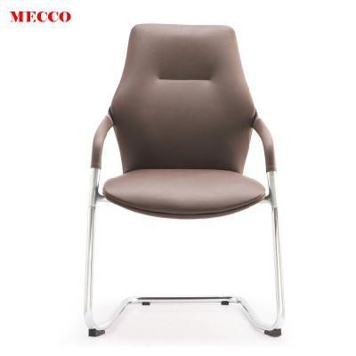 Meeting Room Luxury Durable Furniture Meeting Leather Office Chairs Leather Visitor Chair with Armrest