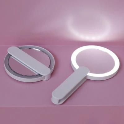 Foldable Mini LED Makeup Pocket Mirror for Beauty and Travel