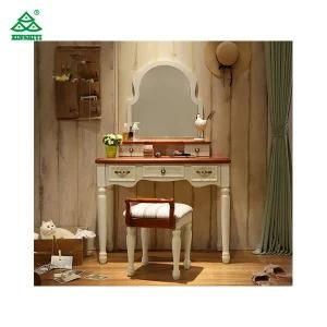 Antique Princess Dresser Bedroom Furniture Dresser Makeup Hair Mirrored Dresser with Cabinet