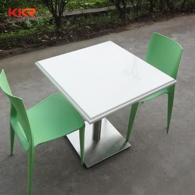 Modern White Artificial Stone Table and Chair for Food Courter (190823)