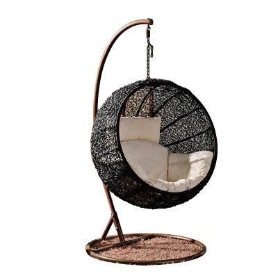 Hot Sale Modern Leisure Garden Weaving PE Rattan Wicker Home Resort Hotel Villa Outdoor and Indoor Swing Chair