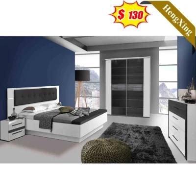 Dark Gary Mixed Color Modern Wooden Home Furniture Bedroom Set