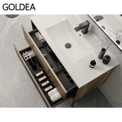 New Modern Cabinets Decoration Powder Room Vanity Luxury Vanities for Bathroom Standing MDF ODM