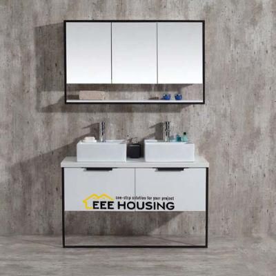 Modern Design Bathroom Furniture Household Apartment Bathroom Cabinet with Storage Mirror Cabinet