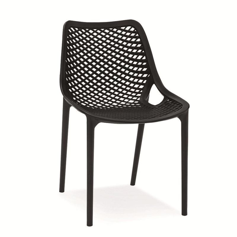 Modern Living Room Chair All PP Garden Outdoor Dining Chair Multi Color Air PP Chair for Banquet
