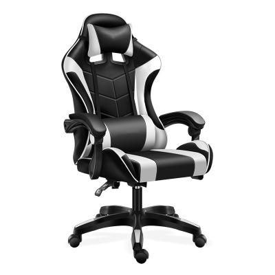 New High Back Ergonomic Leather CE Approval PU Leather Silla Gamer PC Computer Racing Gaming Chair with Headrest