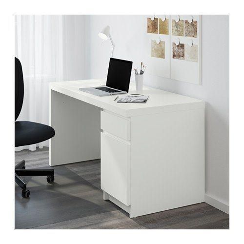 Classic Computer Desk with Drawers, Gray