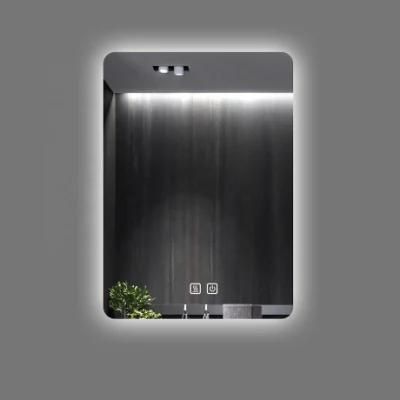 Bathroom Smart LED Mirror Rectangle Wall Hanging Frameless Mirror China Factory