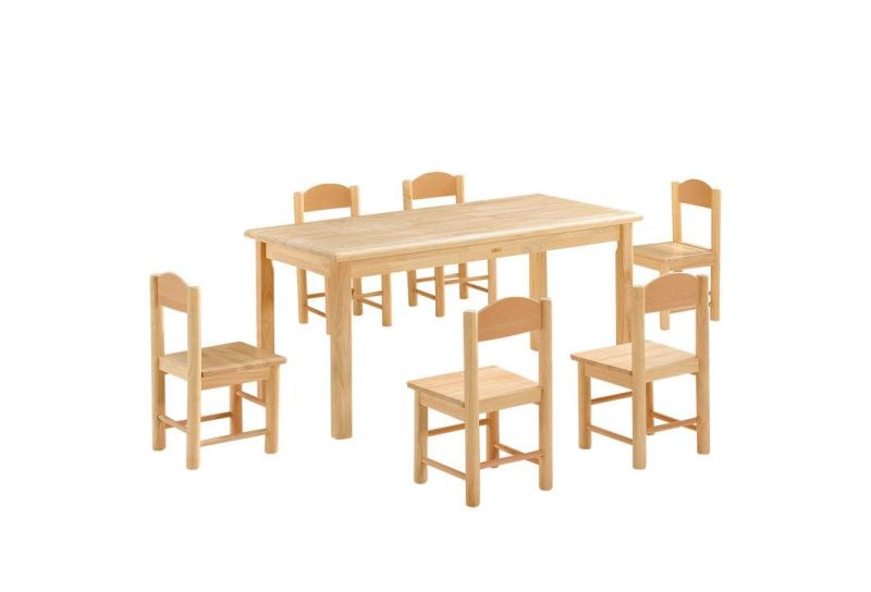 Multi-Function Kindergarten Classroom Table, Preschool Children Rectangle Wooden Study Table, School Furniture Kids Table