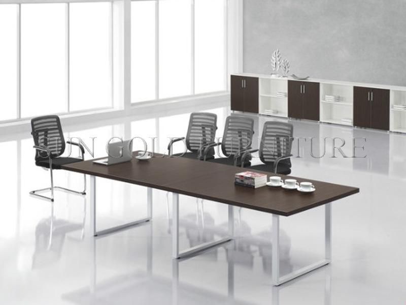 Latest Design Office Furniture Wooden Conference Rectangle Table Price (SZ-MTT089)